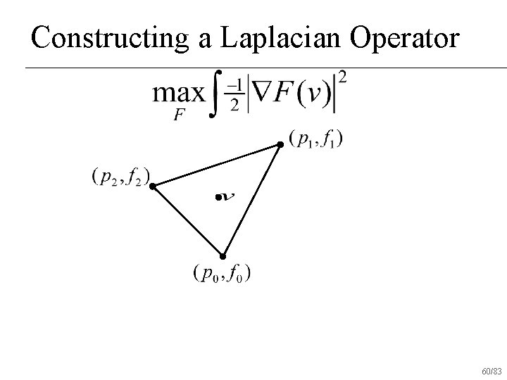 Constructing a Laplacian Operator 60/83 