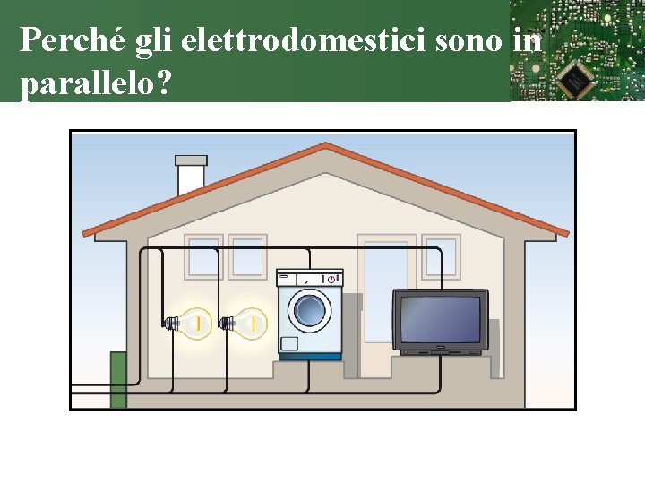 Perché gli elettrodomestici sono in parallelo? 