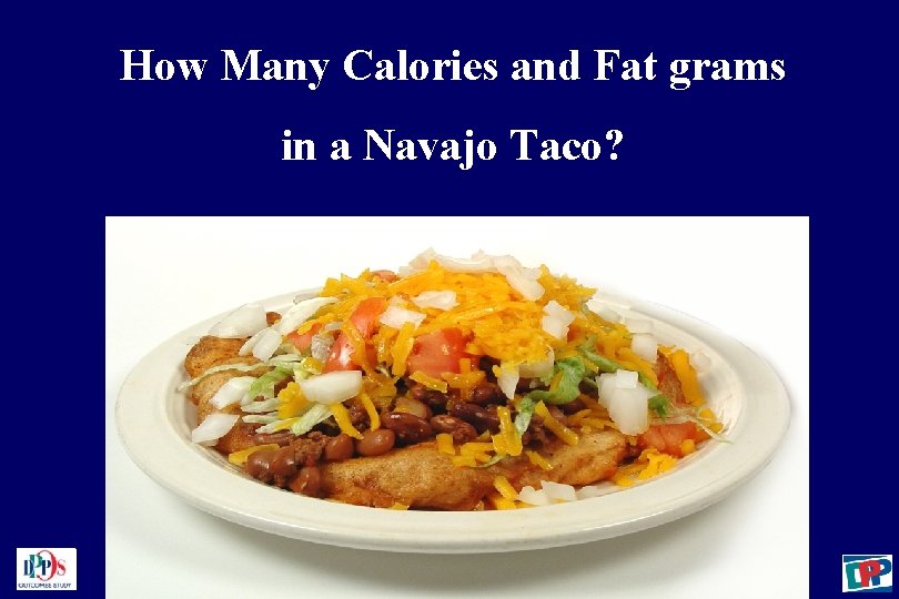 How Many Calories and Fat grams in a Navajo Taco? 