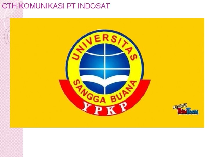 CTH KOMUNIKASI PT INDOSAT 