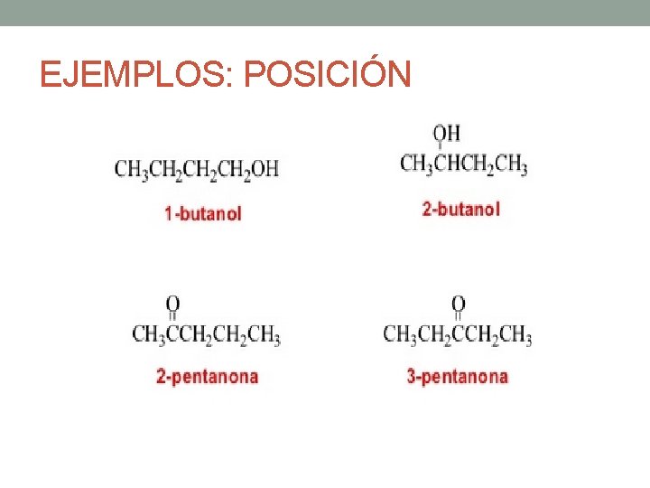EJEMPLOS: POSICIÓN 