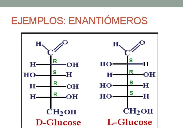 EJEMPLOS: ENANTIÓMEROS 