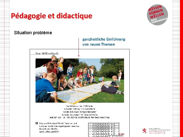 Pédagogie et didactique Situation problème 