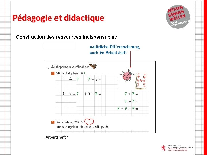 Pédagogie et didactique Construction des ressources indispensables 