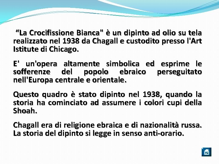 “La Crocifissione Bianca" è un dipinto ad olio su tela realizzato nel 1938 da