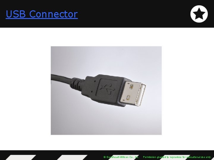 USB Connector © Goodheart-Willcox Co. , Inc. Permission granted to reproduce for educational use