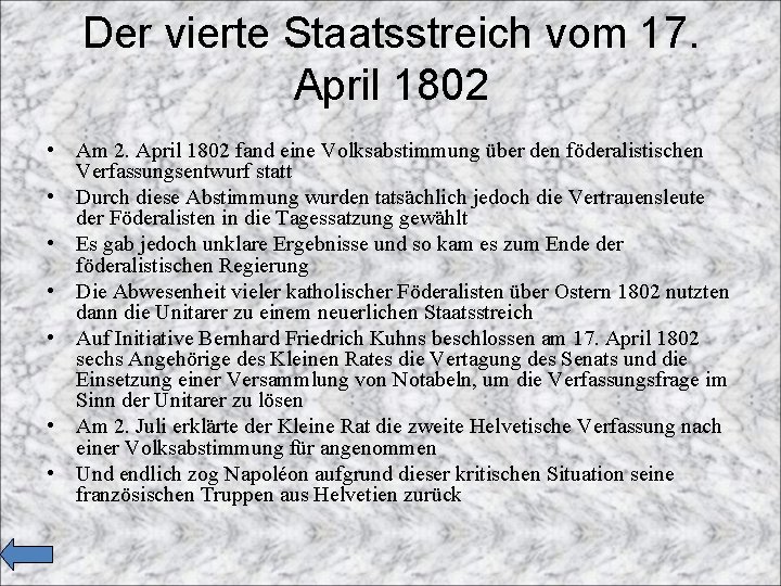 Der vierte Staatsstreich vom 17. April 1802 • Am 2. April 1802 fand eine