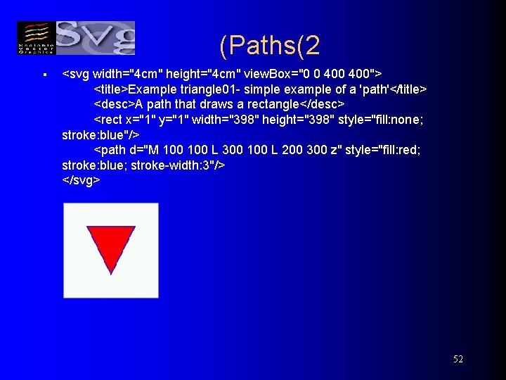 (Paths(2 § <svg width="4 cm" height="4 cm" view. Box="0 0 400"> <title>Example triangle 01