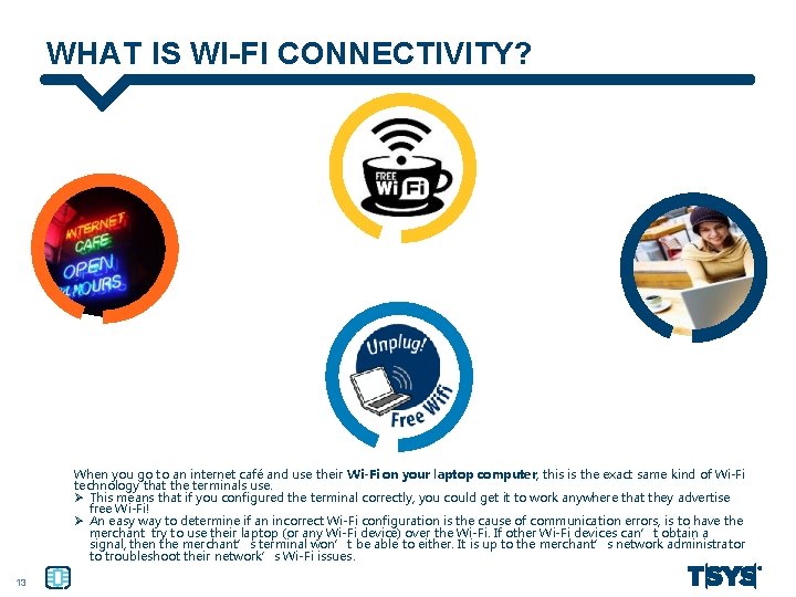 WHAT IS WI-FI CONNECTIVITY? When you go to an internet café and use their