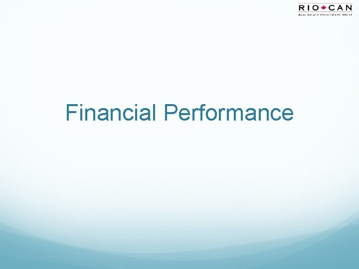 Financial Performance 