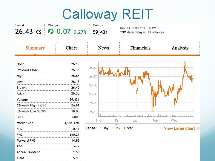 Calloway REIT 