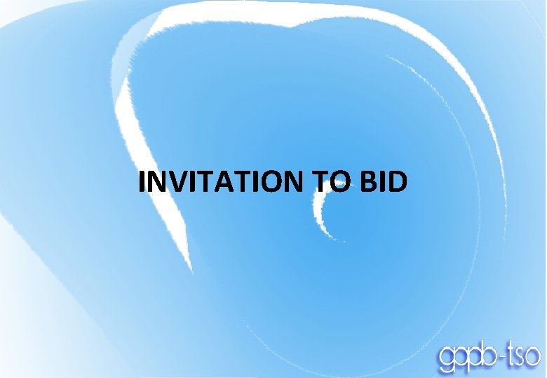 INVITATION TO BID 