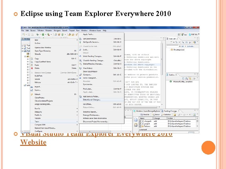 Eclipse using Team Explorer Everywhere 2010 Visual Studio Team Explorer Everywhere 2010 Website Eclipse using Team Explorer Everywhere 2010 Visual Studio Team Explorer Everywhere 2010 Website