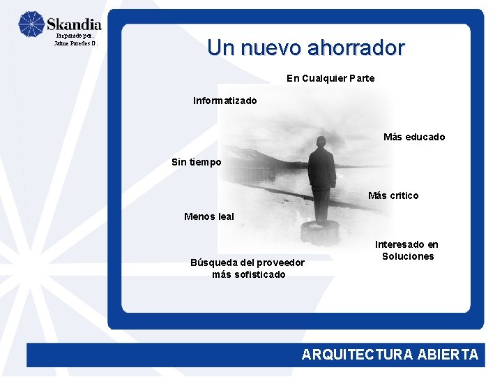 Preparado por: Jaime Paredes G. Un nuevo ahorrador En Cualquier Parte Informatizado Más educado