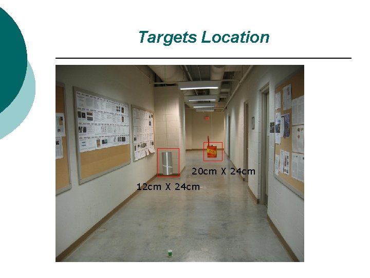 Targets Location 20 cm X 24 cm 12 cm X 24 cm 