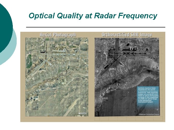 Optical Quality at Radar Frequency 