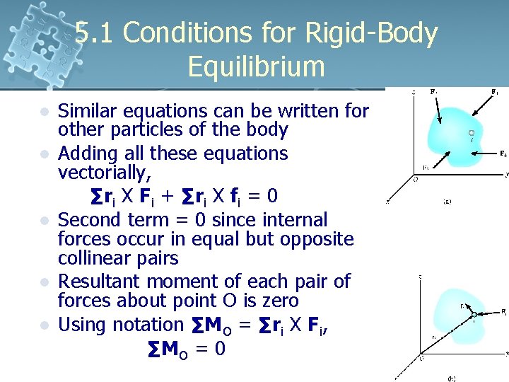5. 1 Conditions for Rigid-Body Equilibrium l l l Similar equations can be written 5. 1 Conditions for Rigid-Body Equilibrium l l l Similar equations can be written