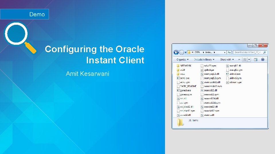 Configuring the Oracle Instant Client Amit Kesarwani 