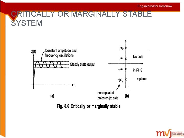 CRITICALLY OR MARGINALLY STABLE SYSTEM 