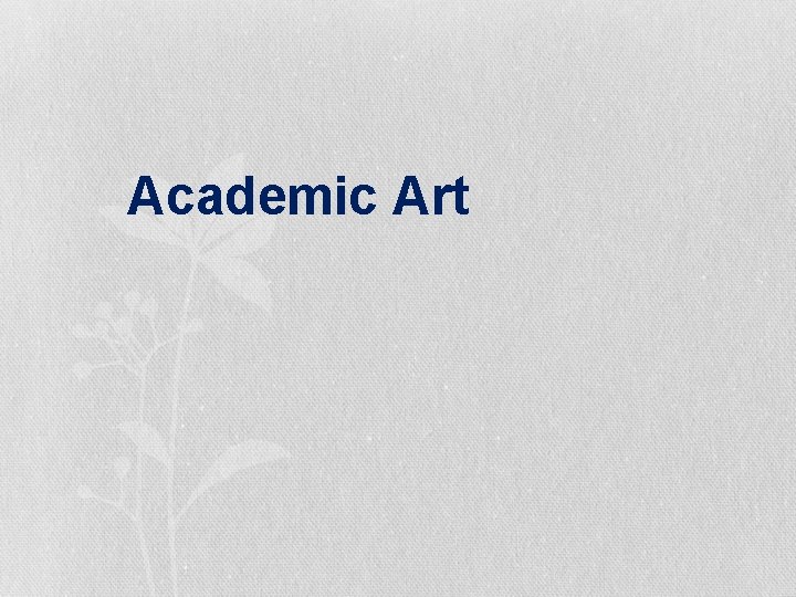 Academic Art 