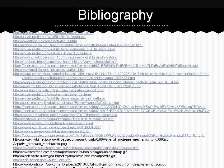 Bibliography http: //cbm. msoe. edu/stupro/smart/remote/step 1. html http: //en. wikipedia. org/wiki/File: Black_Death. jpg http: