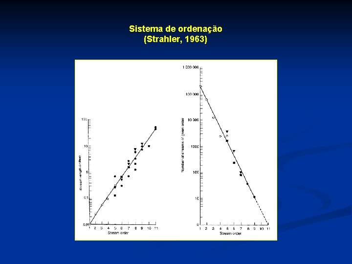 Sistema de ordenação (Strahler, 1963) 