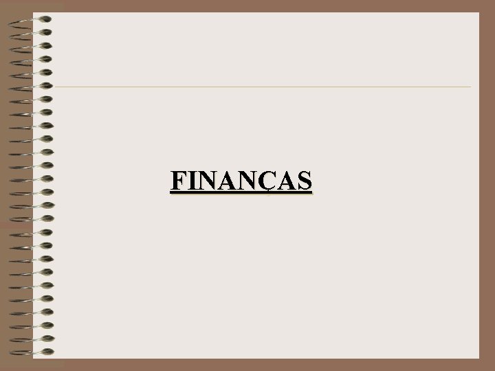 FINANÇAS 