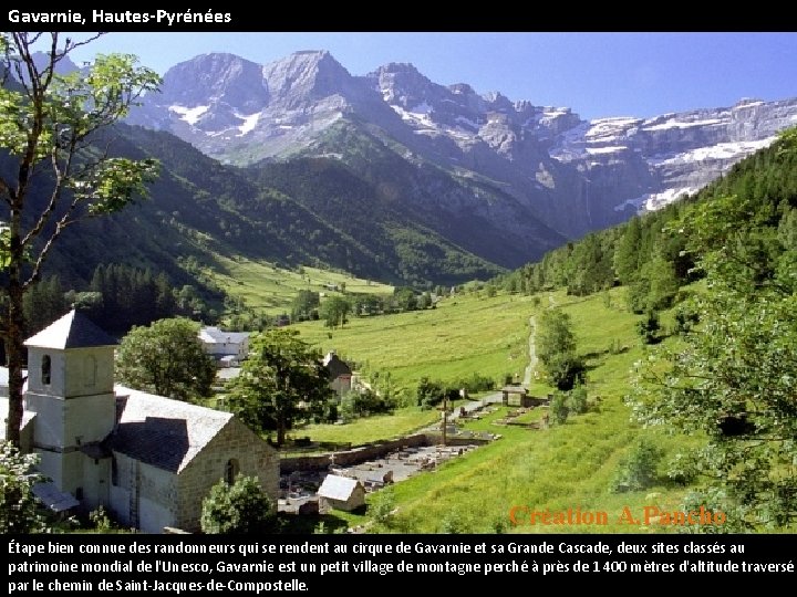 Gavarnie, Hautes-Pyrénées Création A. Pancho Étape bien connue des randonneurs qui se rendent au
