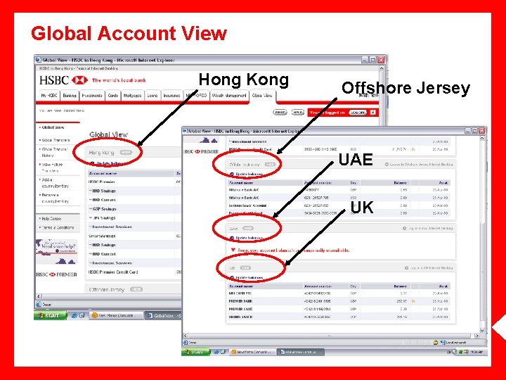 Global Account View Hong Kong Offshore Jersey UAE UK 'Global Account View' would be