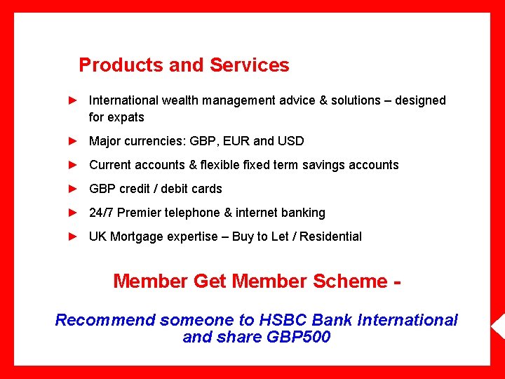 Products and Services ► International wealth management advice & solutions – designed for expats