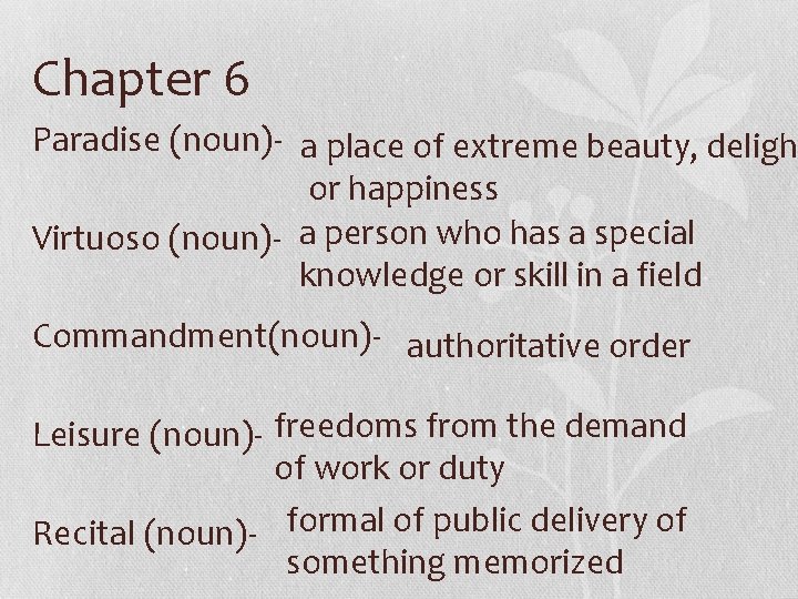 WHIRLIGIG VOCABULARY Chapter 1 Careen verb to sway