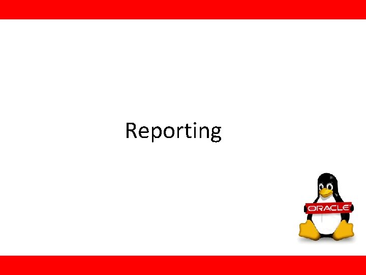 Reporting 