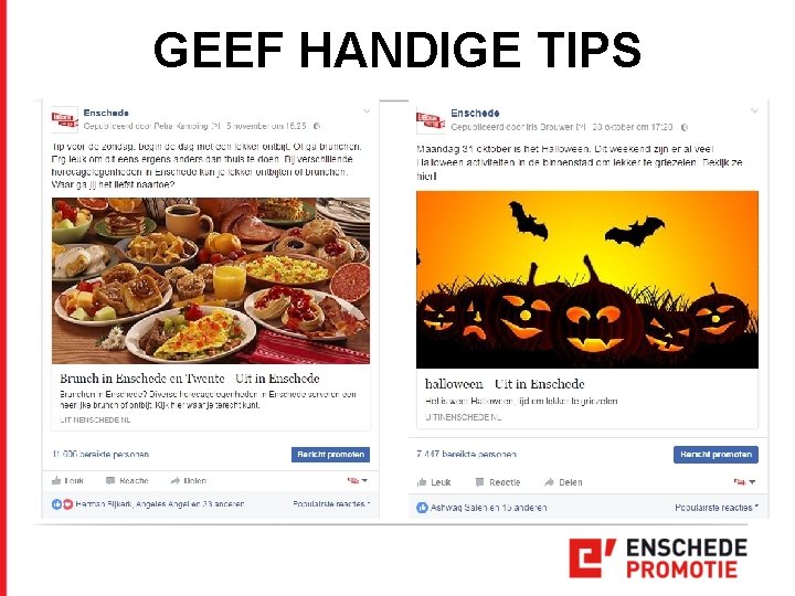 GEEF HANDIGE TIPS 