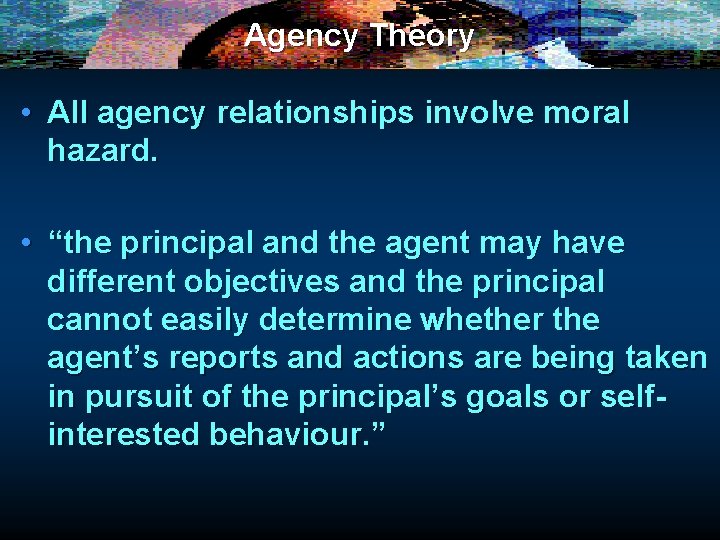 The PrincipalAgent Problem Ownership control the large corporation