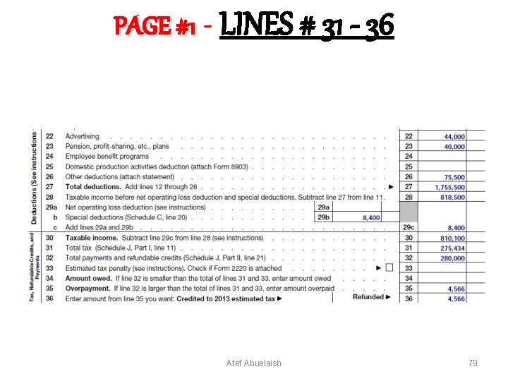 PAGE #1 - LINES # 31 - 36 Atef Abuelaish 79 