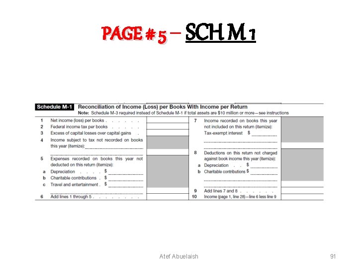 PAGE # 5 – SCH M 1 Atef Abuelaish 91 