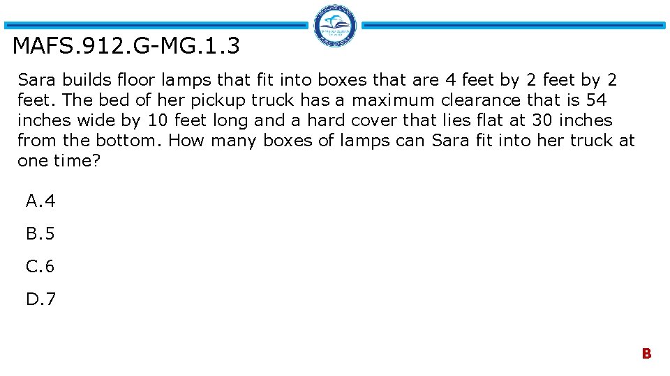 MAFS. 912. G-MG. 1. 3 Sara builds floor lamps that fit into boxes that