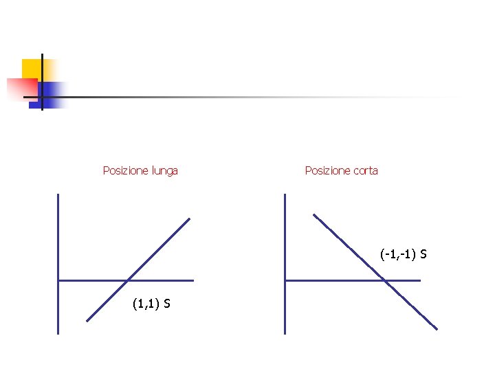 Posizione lunga Posizione corta (-1, -1) S (1, 1) S 