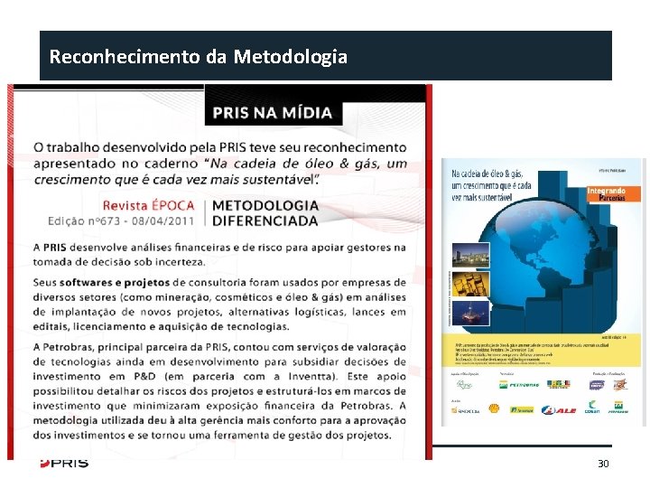 Reconhecimento da Metodologia 30 