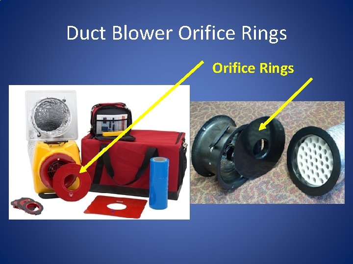 Duct Blower Orifice Rings 