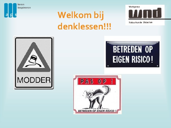 Welkom bij denklessen!!! 