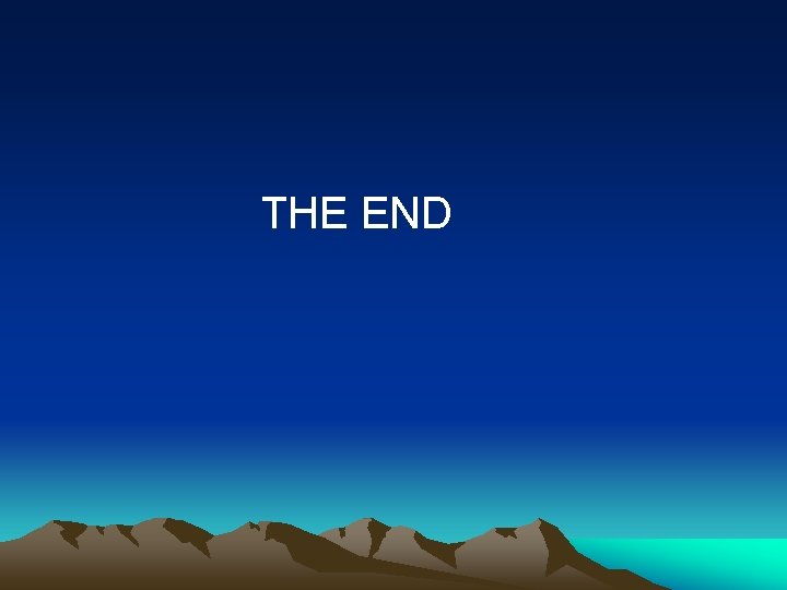  THE END 