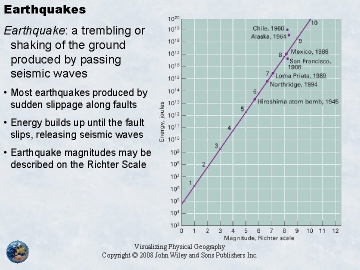 Earthquakes Earthquake: a trembling or shaking of the ground produced by passing seismic waves