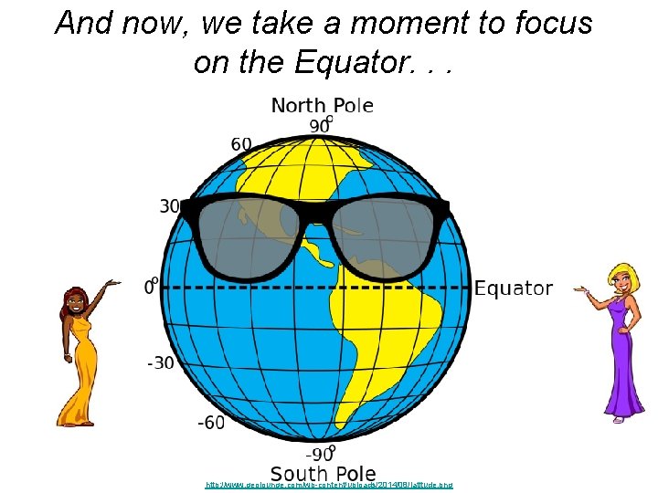 And now, we take a moment to focus on the Equator. . . http: