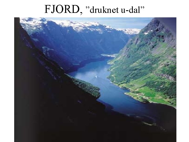 FJORD, ”druknet u-dal” 