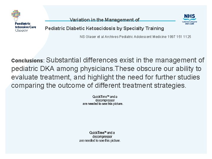 Variation in the Management of Pediatric Diabetic Ketoacidosis by Specialty Training NS Glaser et