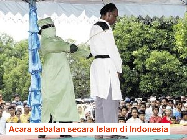 Acara sebatan secara Islam di Indonesia 