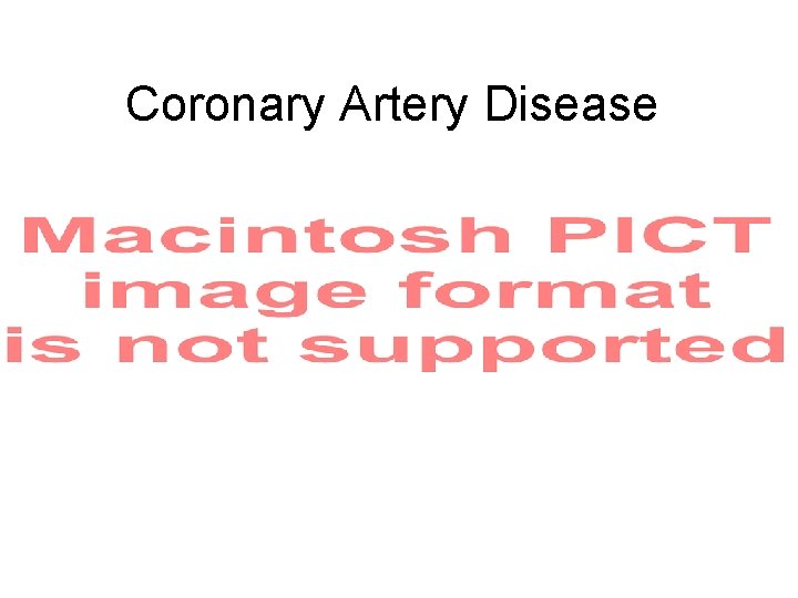 Coronary Artery Disease 