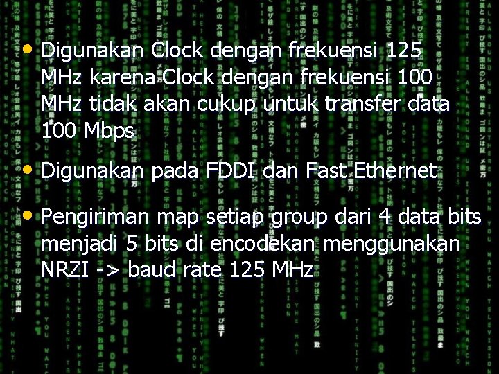  • Digunakan Clock dengan frekuensi 125 MHz karena Clock dengan frekuensi 100 MHz