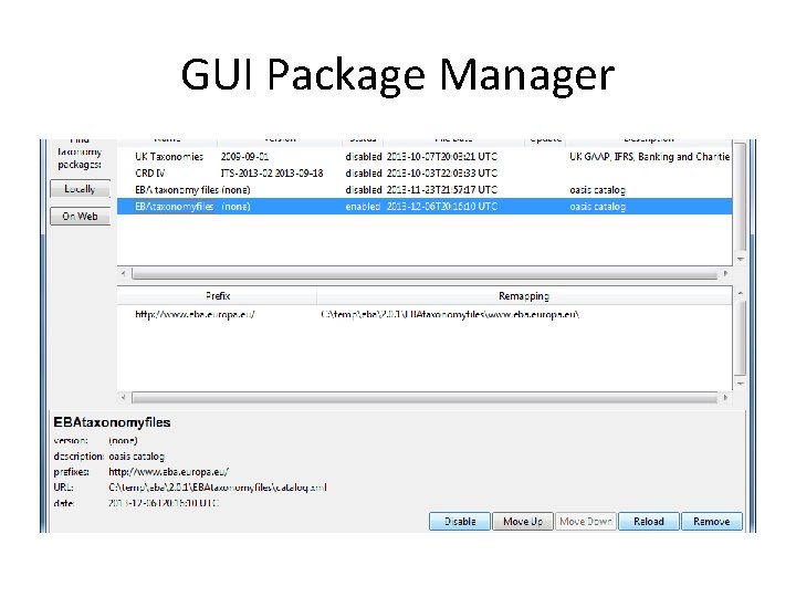 GUI Package Manager 